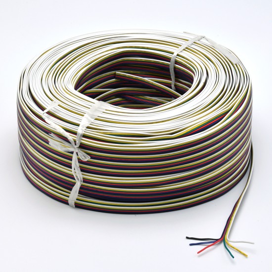 6 conductor 20awg flat ribbon wire